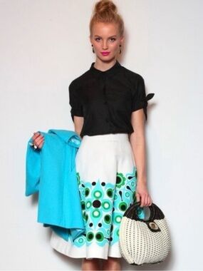Kate Spade Black Short-Sleeve Blouse